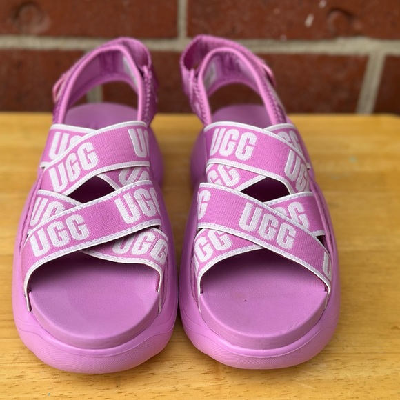 UGG Shoes - UGG‎ Lavender Sandals with Logo Straps